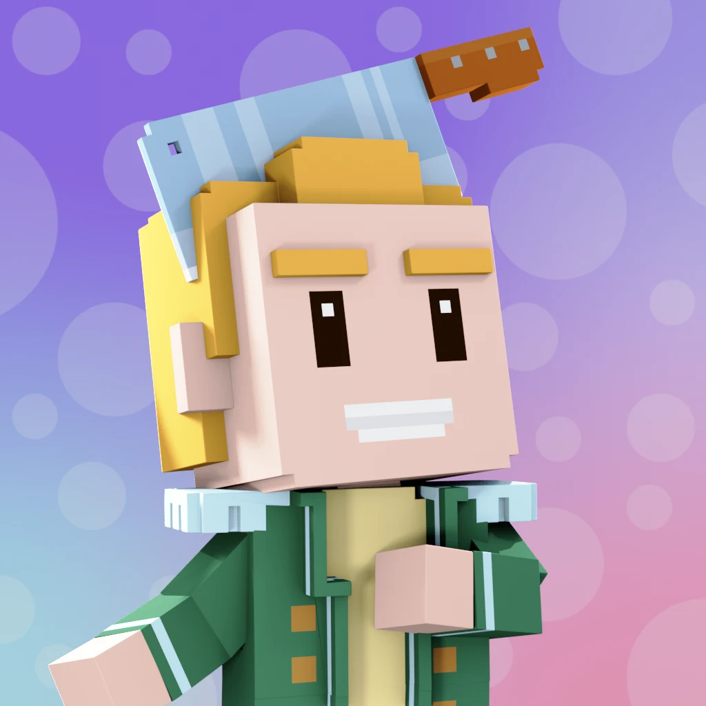 Pirate #4382 voxel render