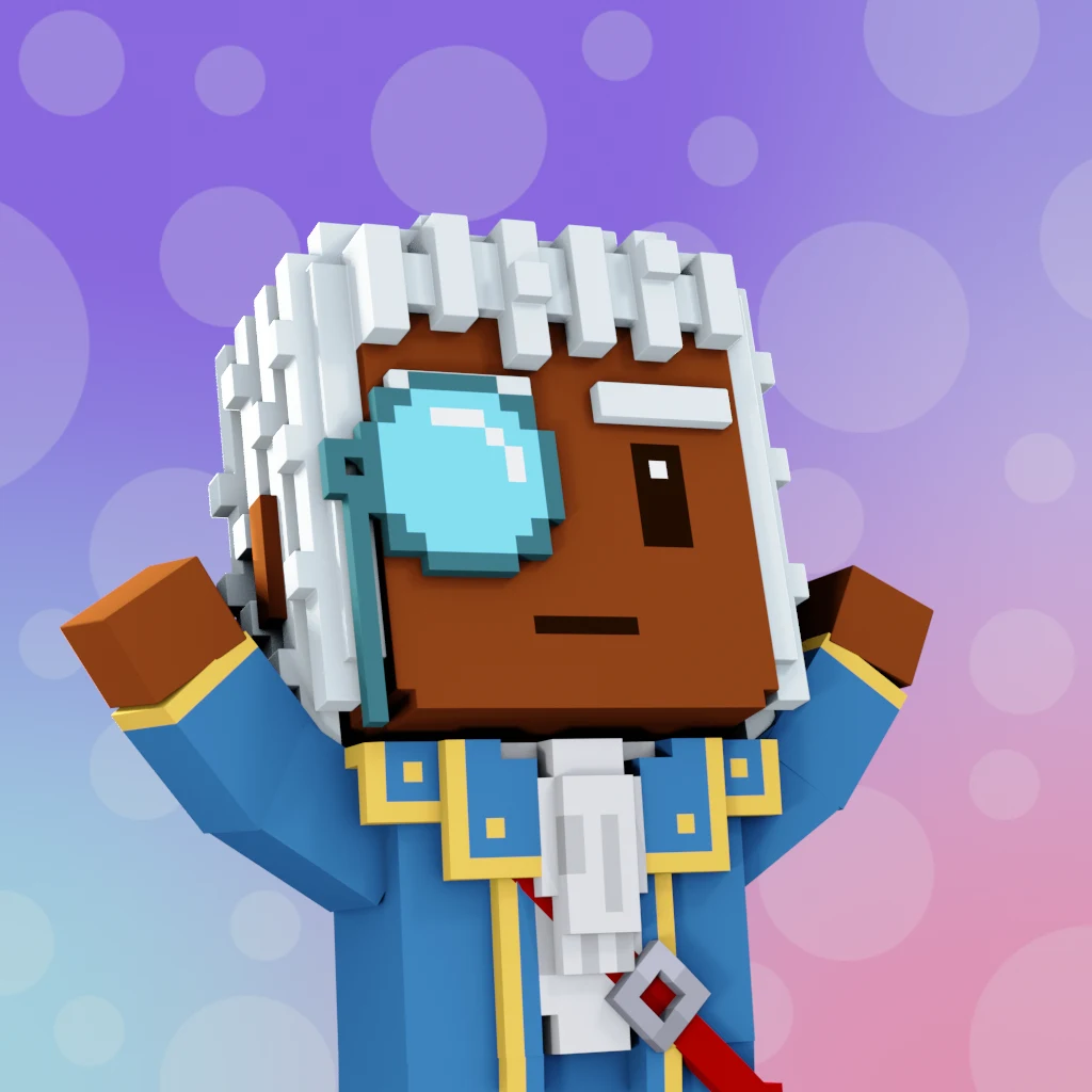 Pirate #4386 voxel render