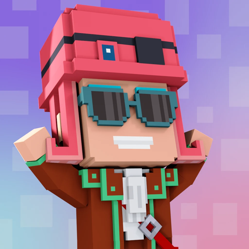 Pirate #4392 voxel render