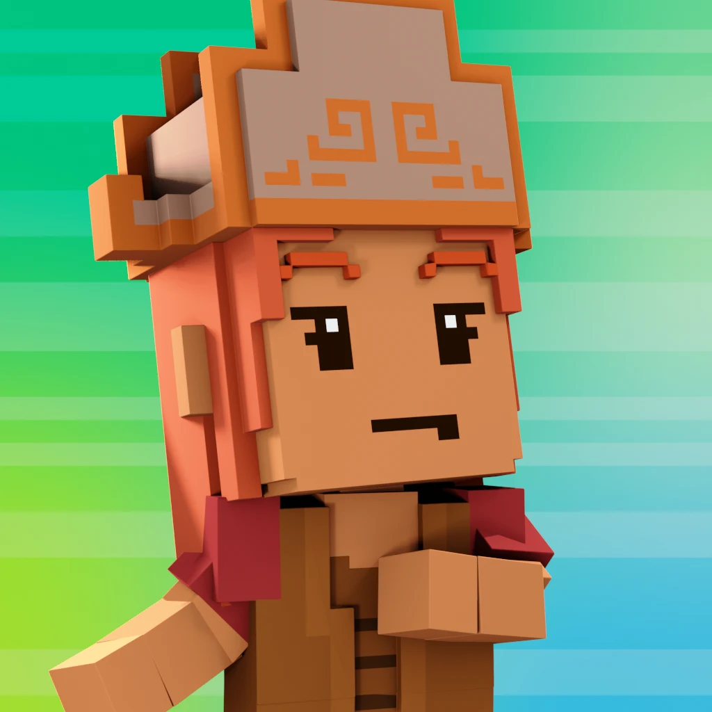 Pirate #4408 voxel render