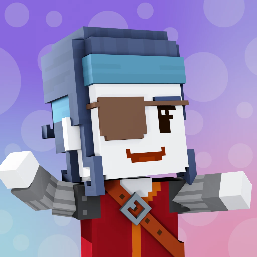 Pirate #4411 voxel render