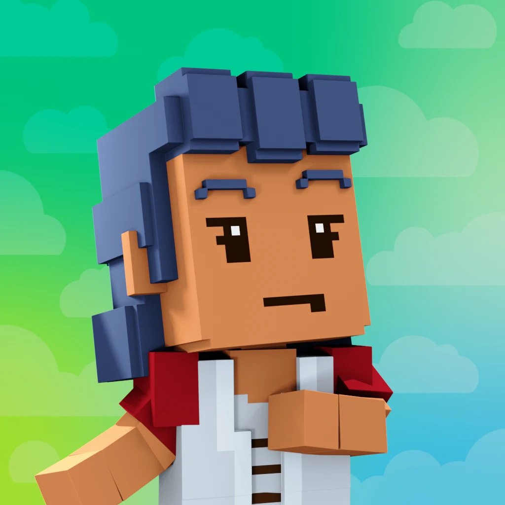 Pirate #4412 voxel render