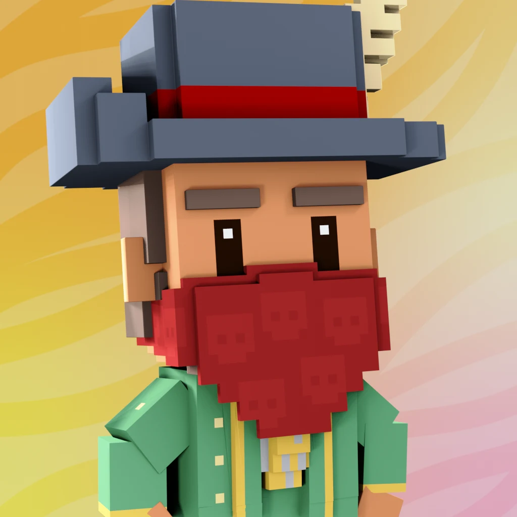 Pirate #4413 voxel render