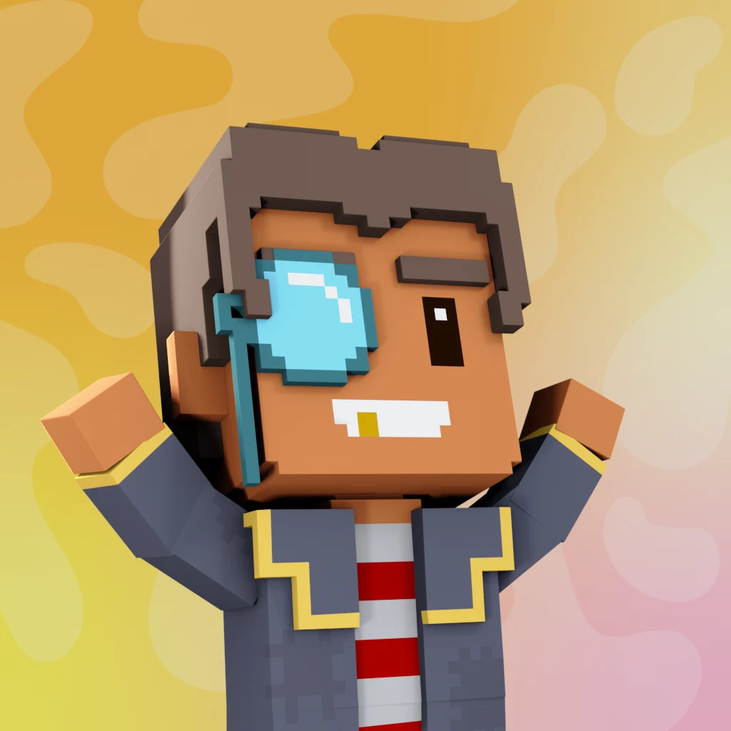 Pirate #4416 voxel render