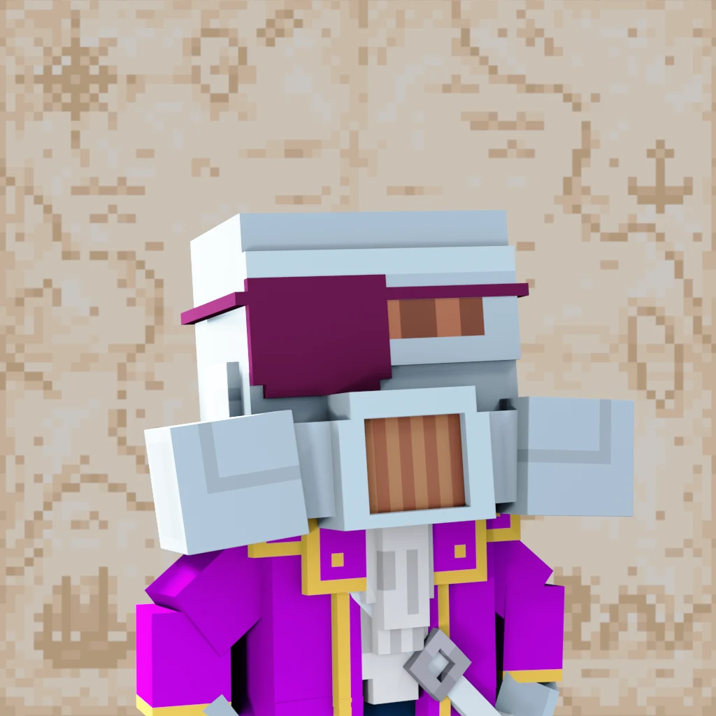 Pirate #443 voxel render