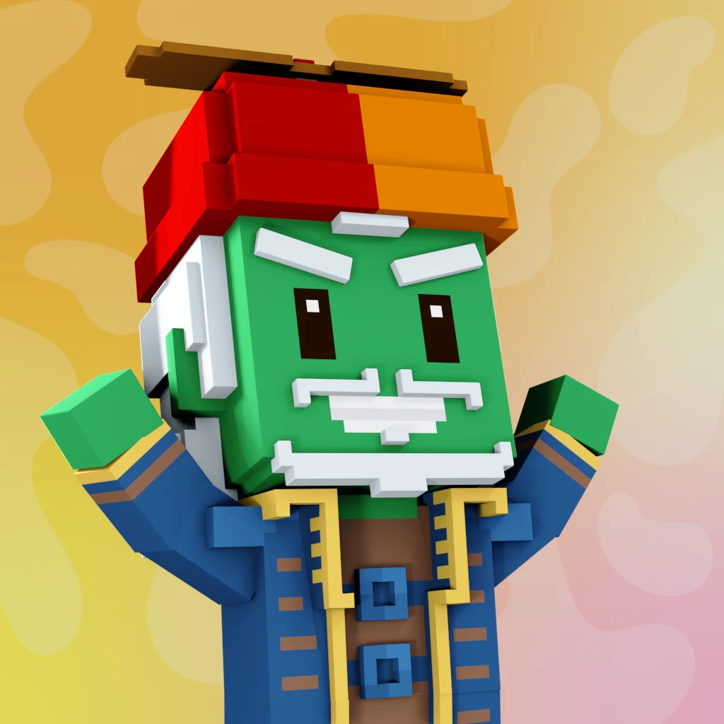 Pirate #4432 voxel render