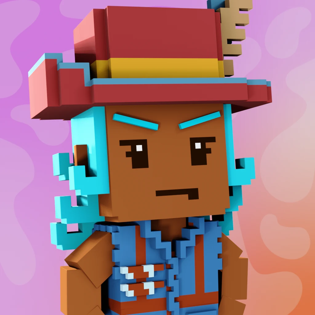 Pirate #4433 voxel render