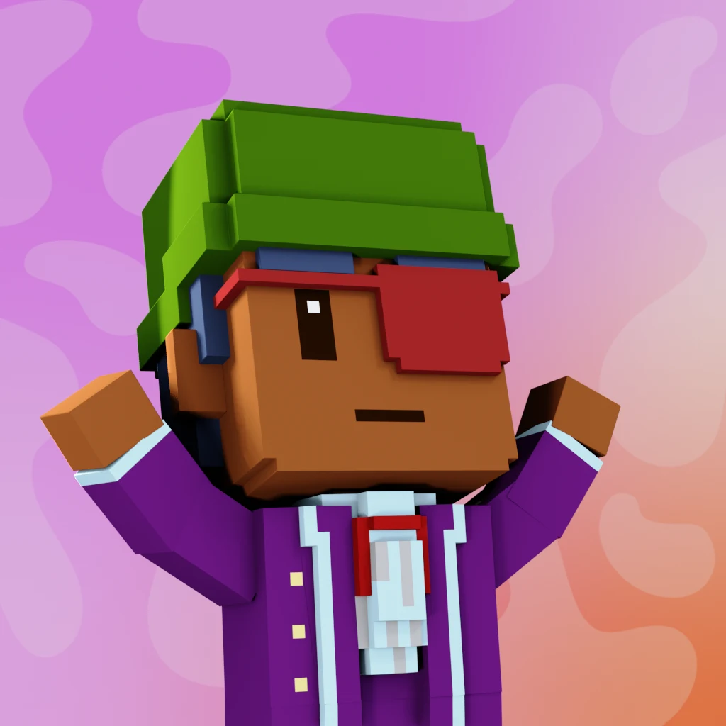 Pirate #4437 voxel render