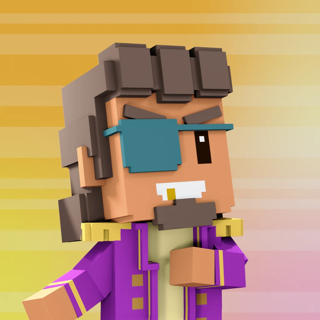 Pirate #4442 voxel render