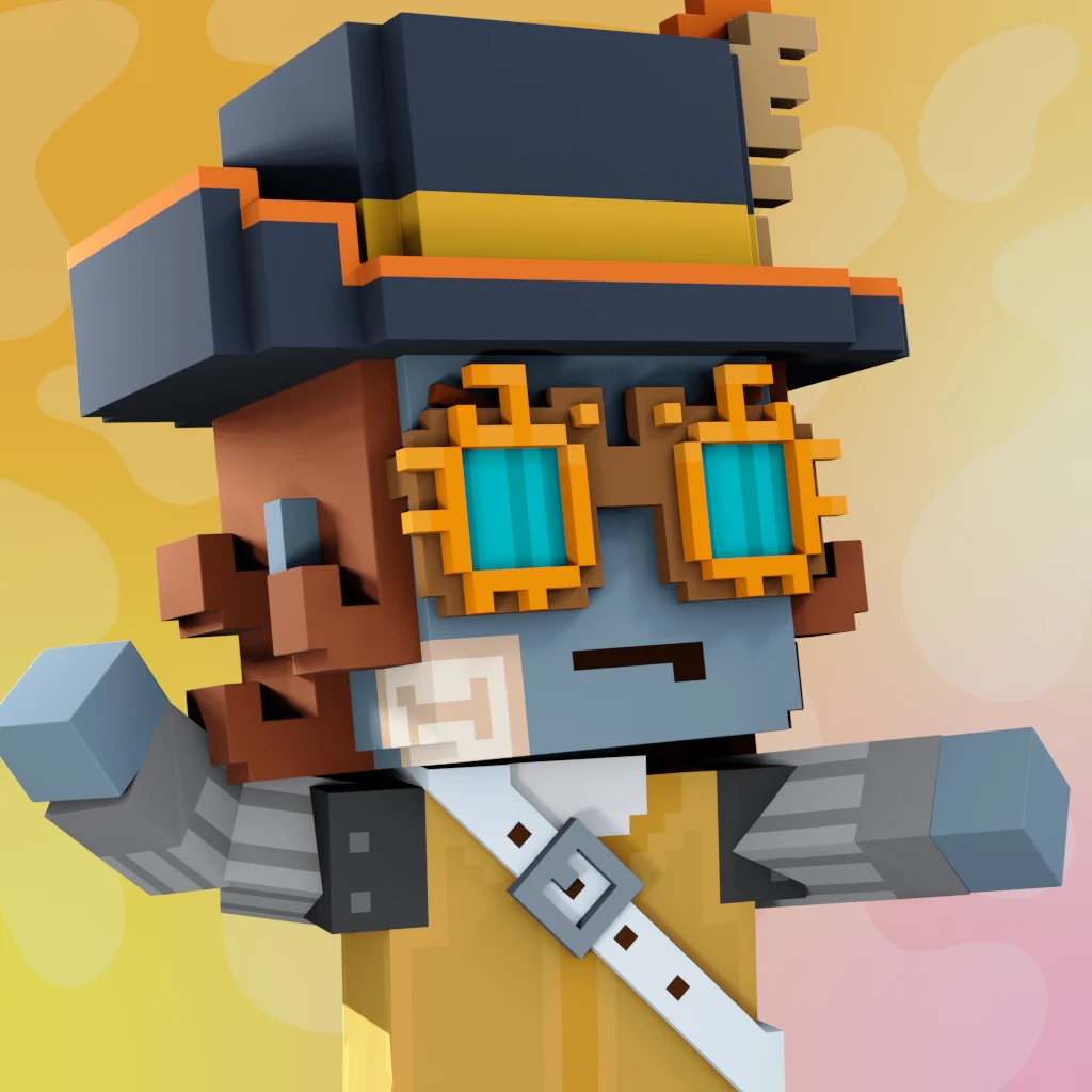 Pirate #4444 voxel render