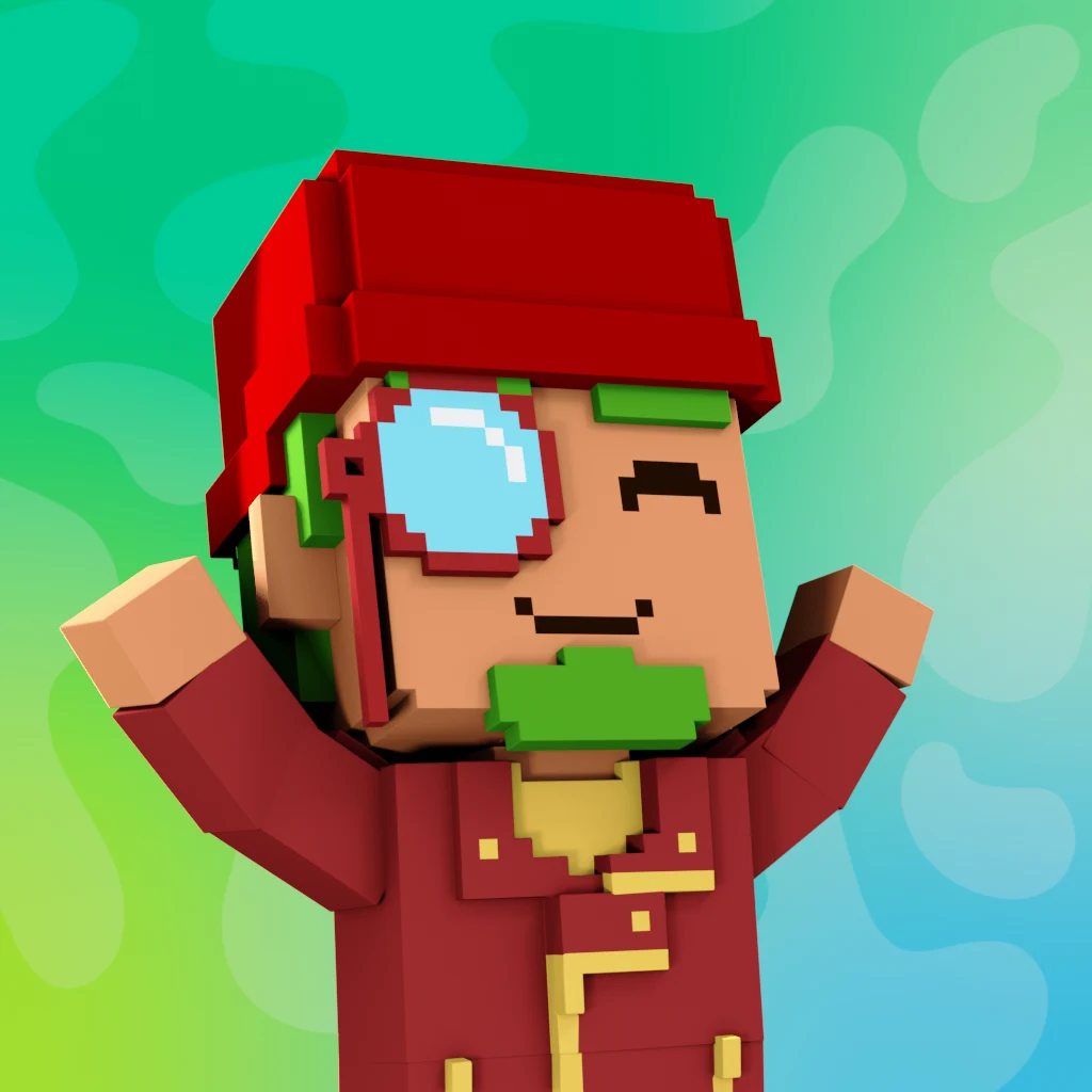 Pirate #4445 voxel render