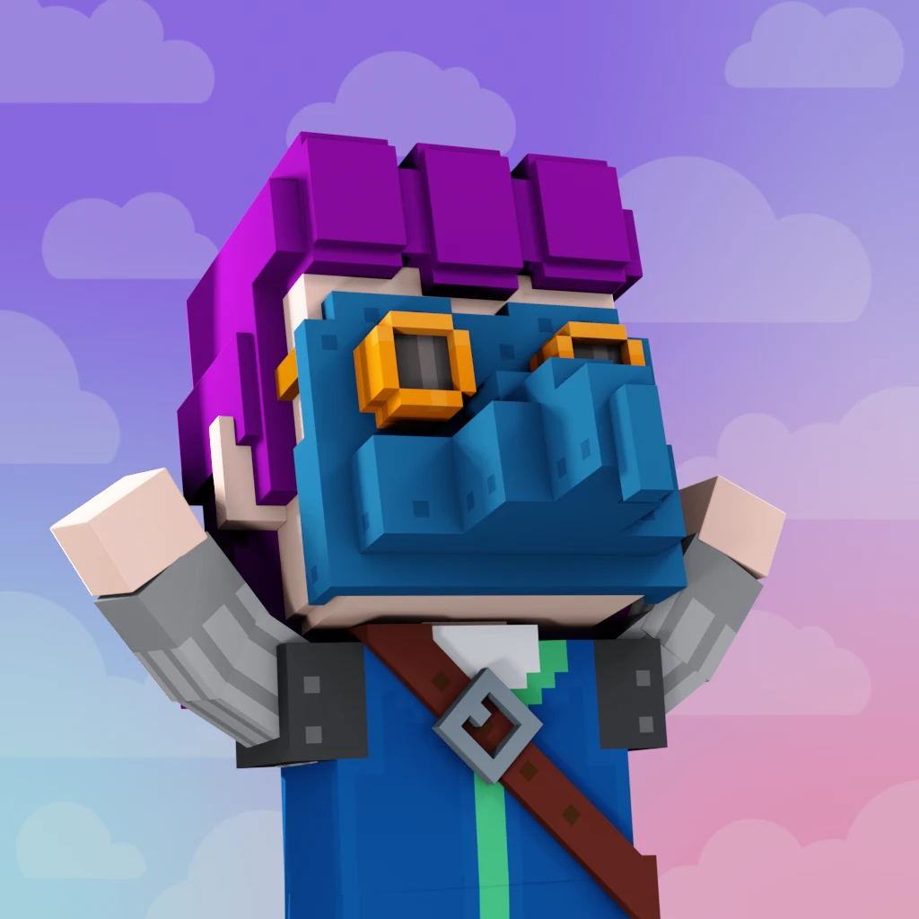 Pirate #4448 voxel render