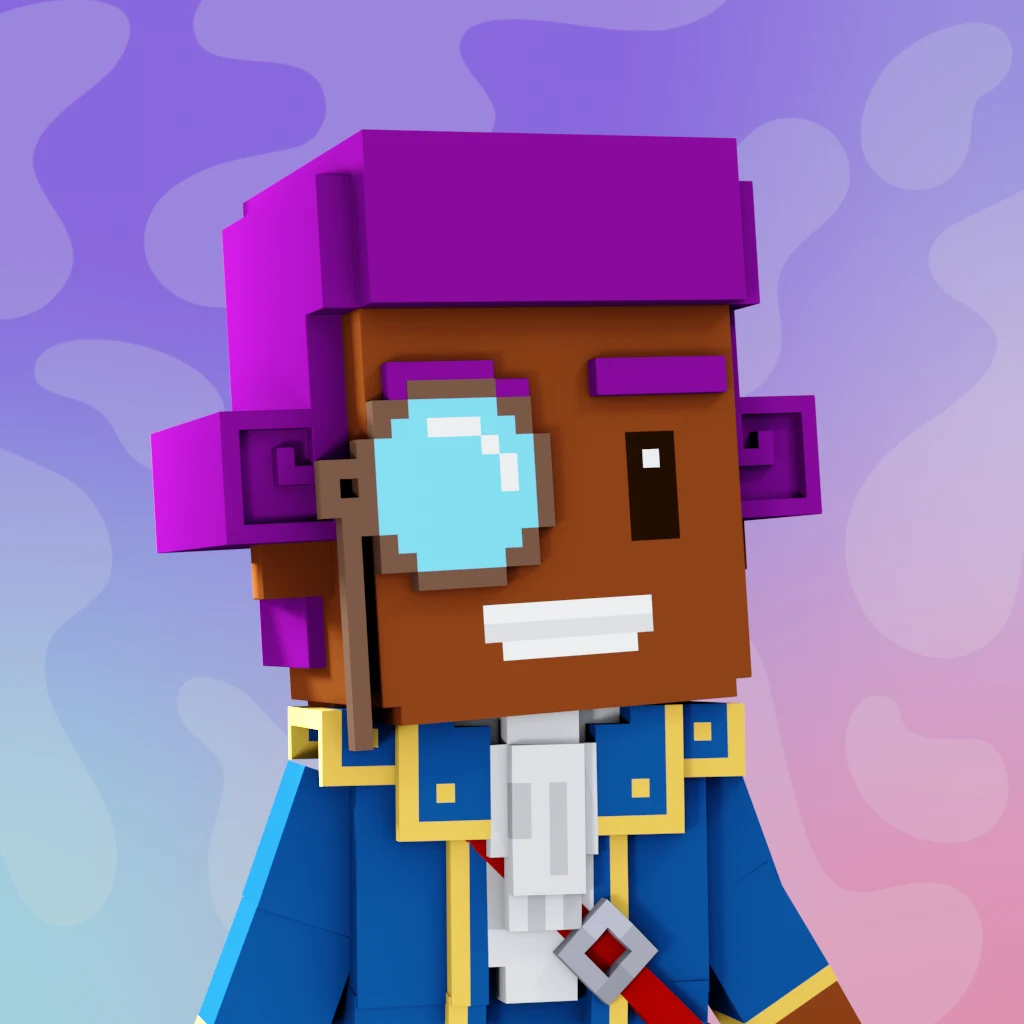Pirate #4449 voxel render