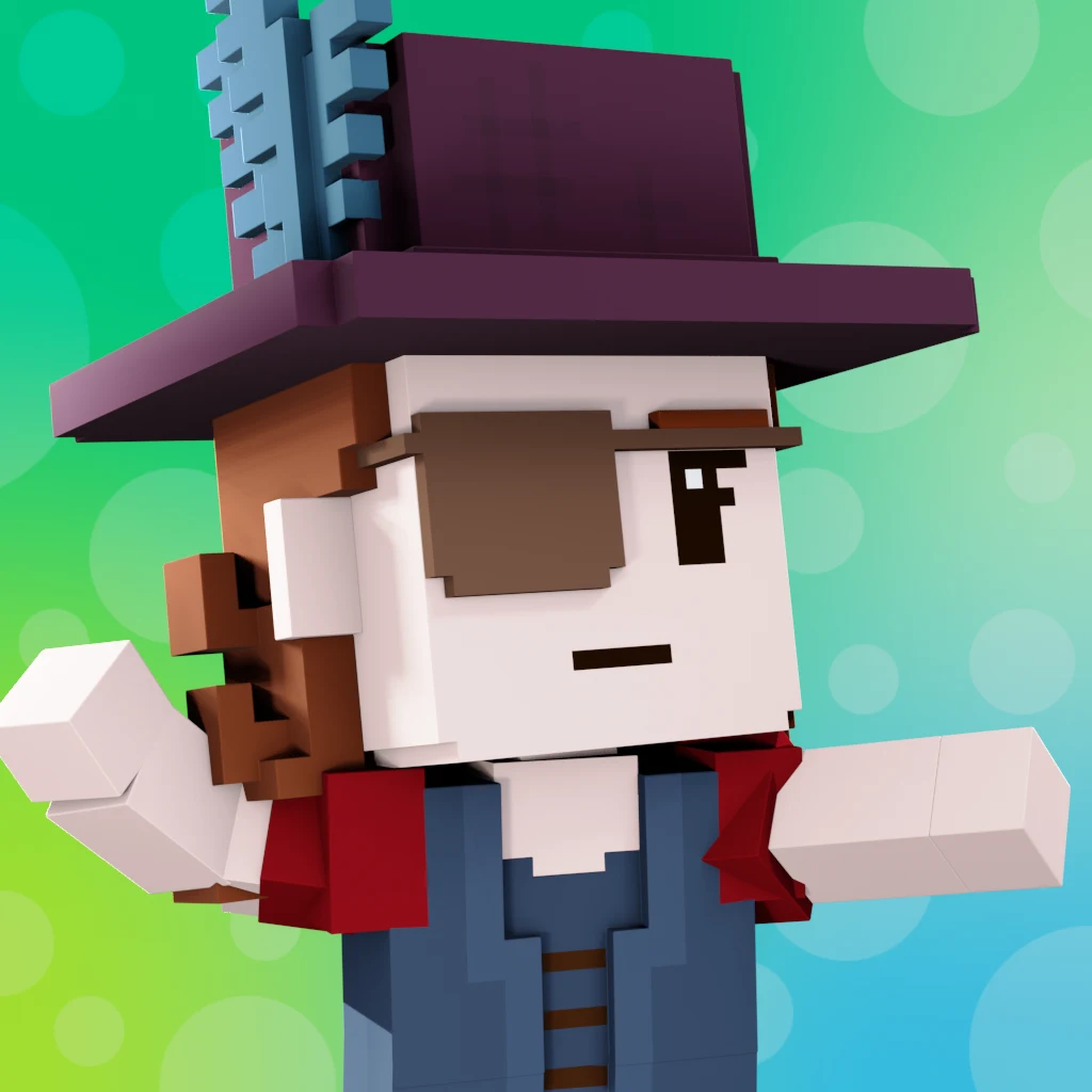 Pirate #445 voxel render