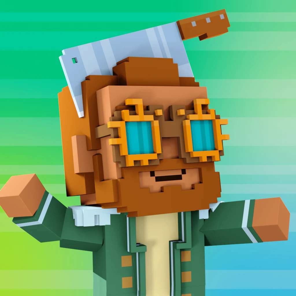 Pirate #4454 voxel render