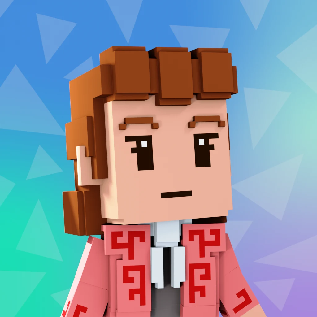 Pirate #4466 voxel render