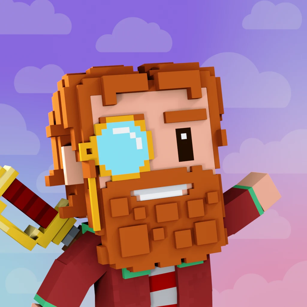 Pirate #447 voxel render