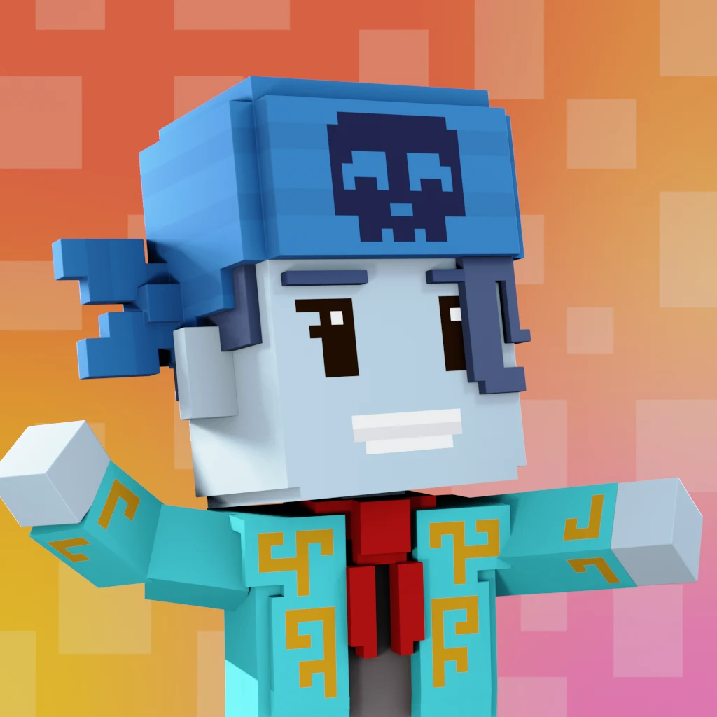 Pirate #4476 voxel render