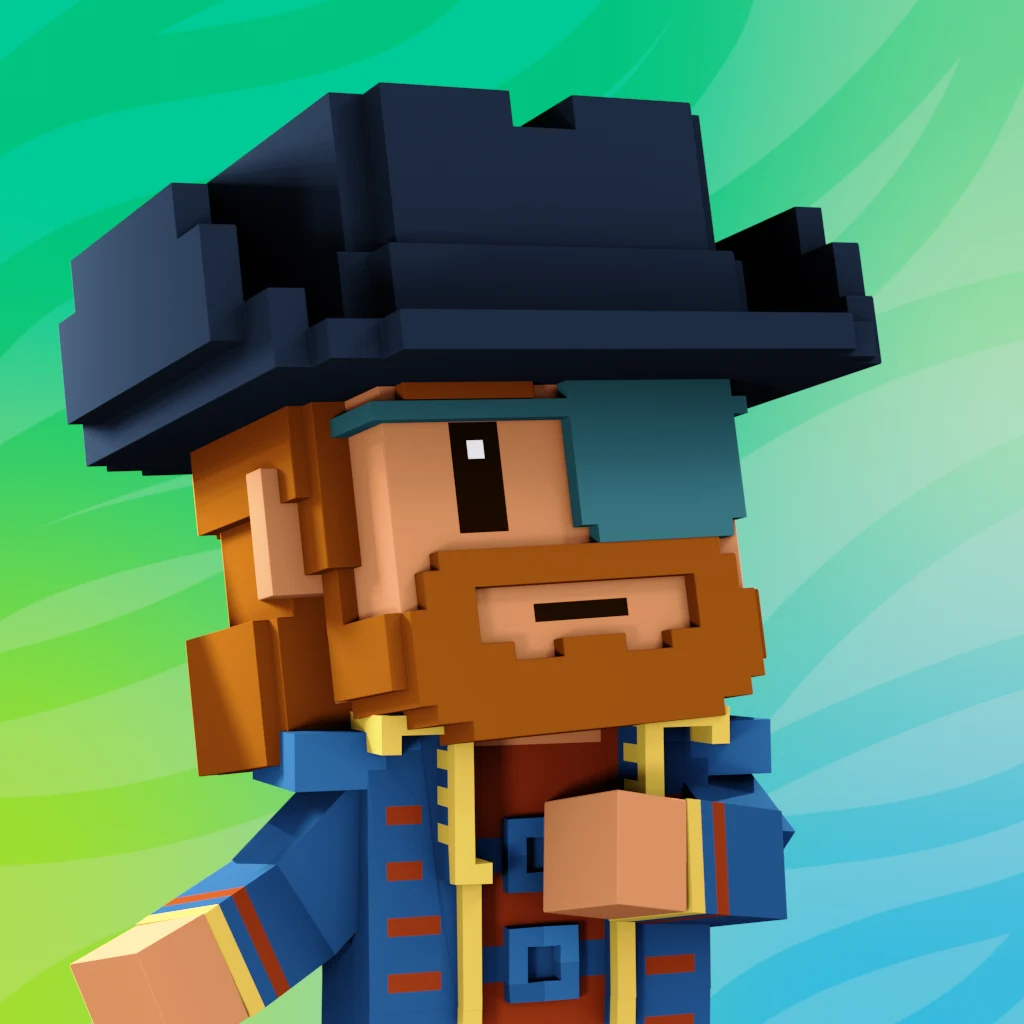 Pirate #4477 voxel render