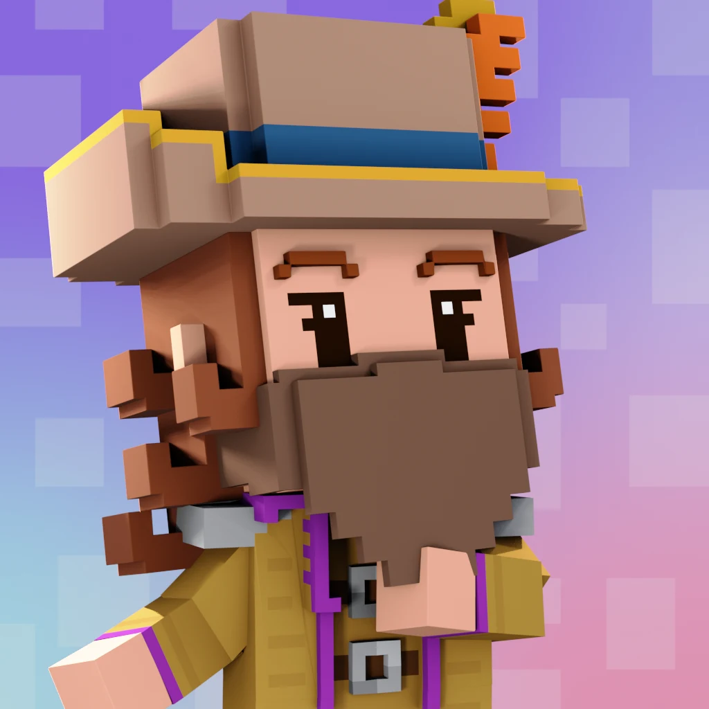 Pirate #4478 voxel render