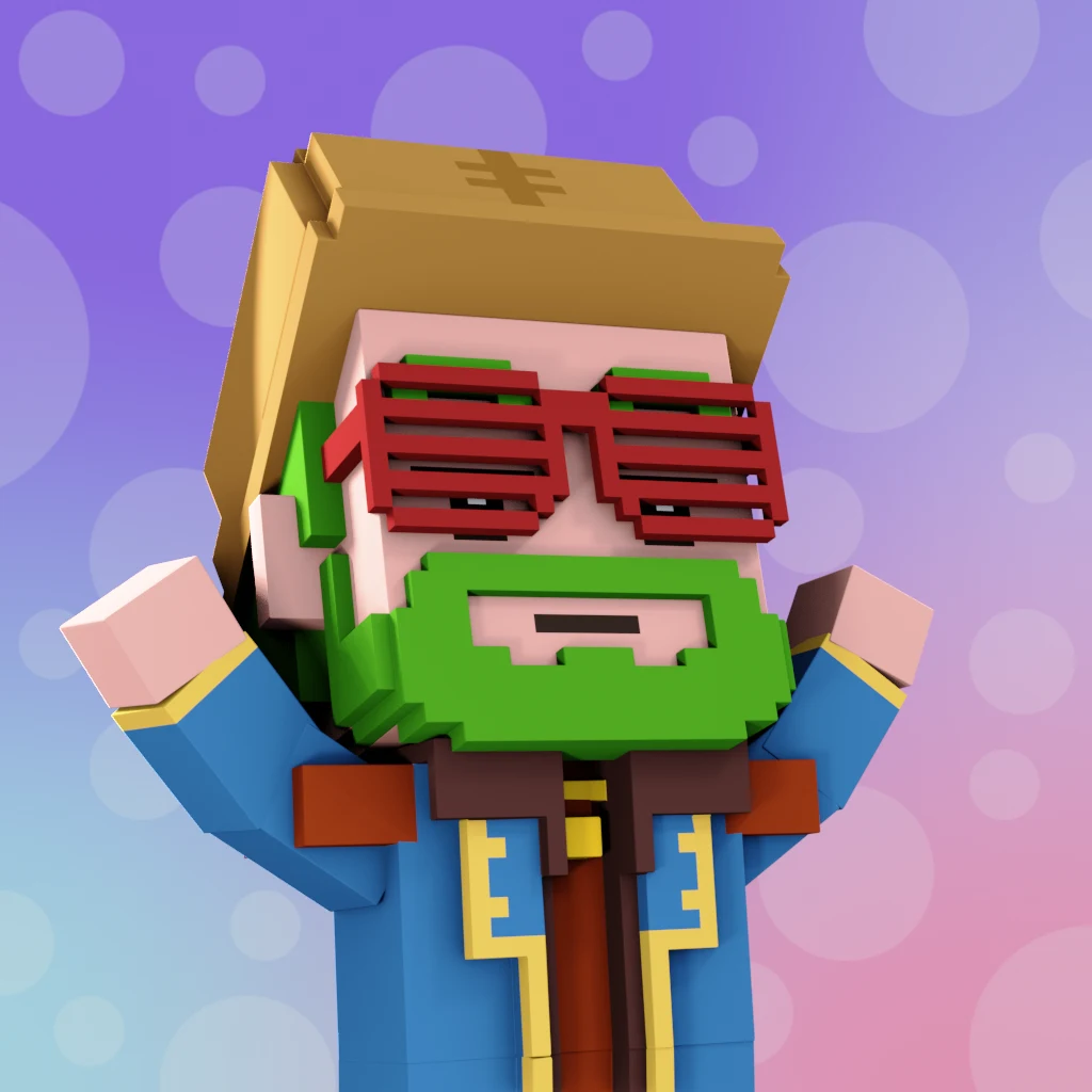 Pirate #448 voxel render