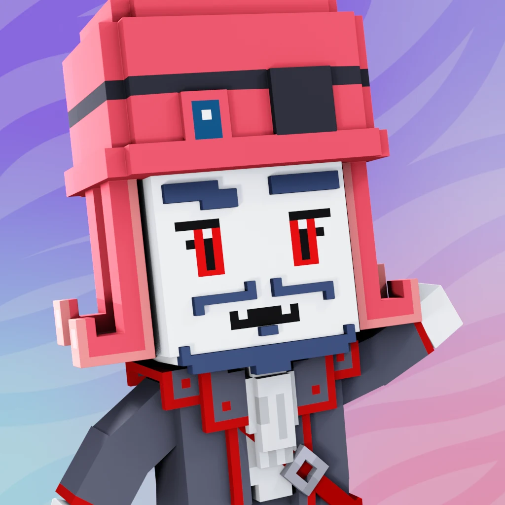 Pirate #4487 voxel render