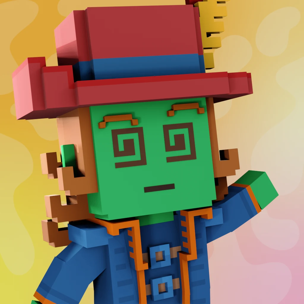 Pirate #4489 voxel render