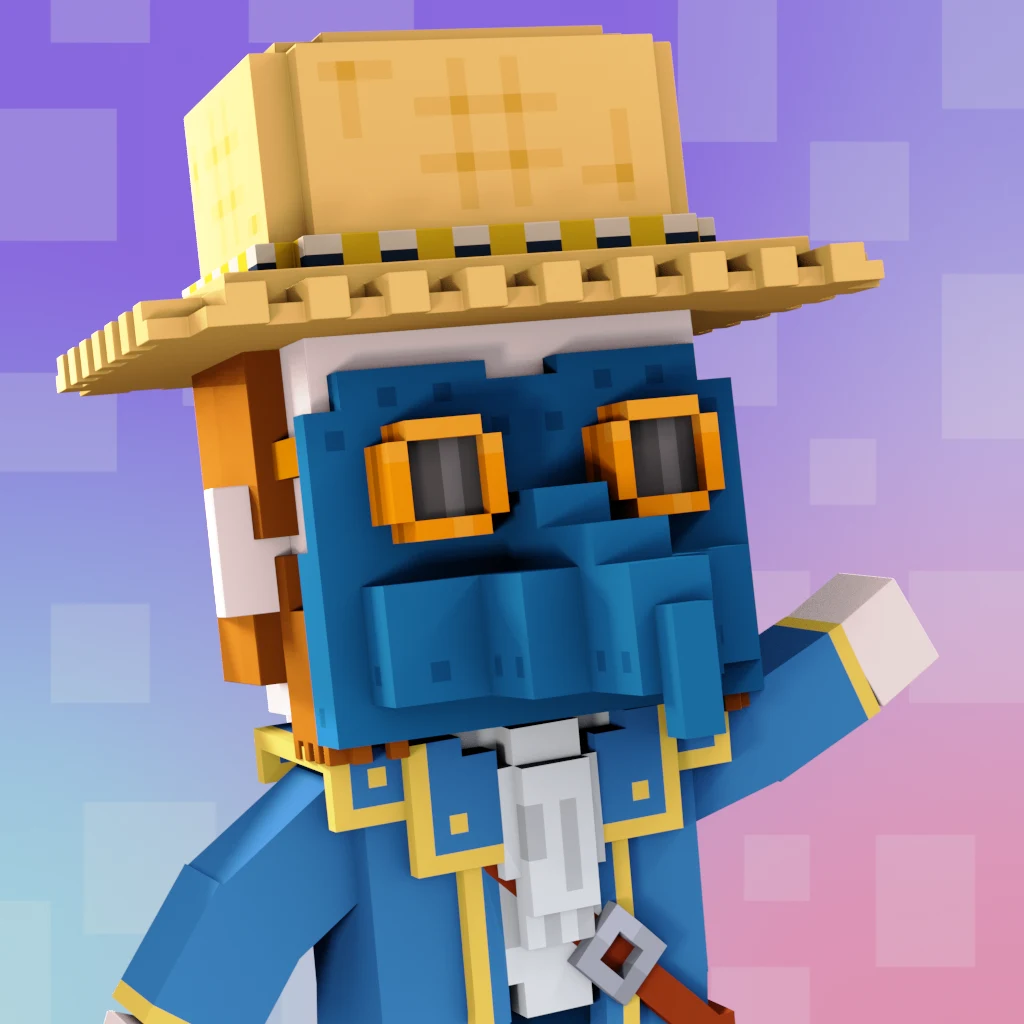 Pirate #449 voxel render