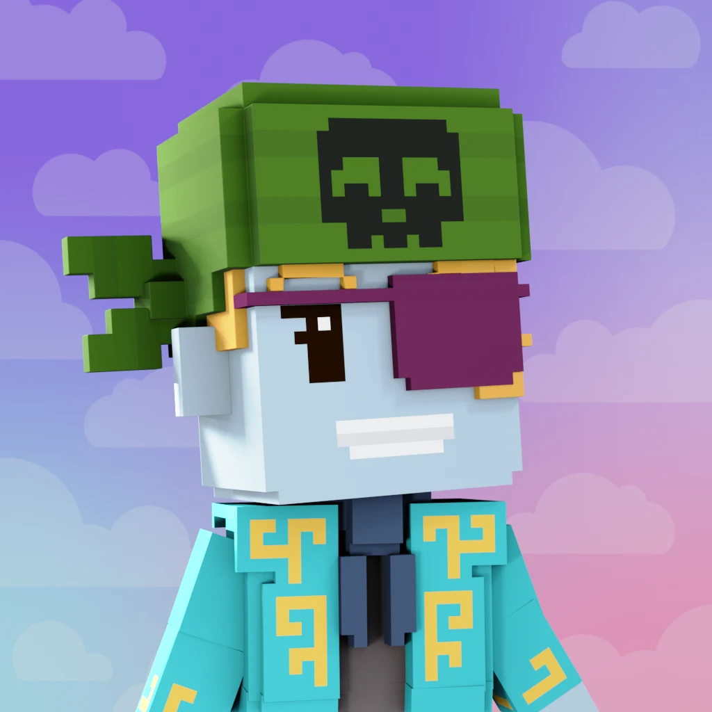 Pirate #4491 voxel render