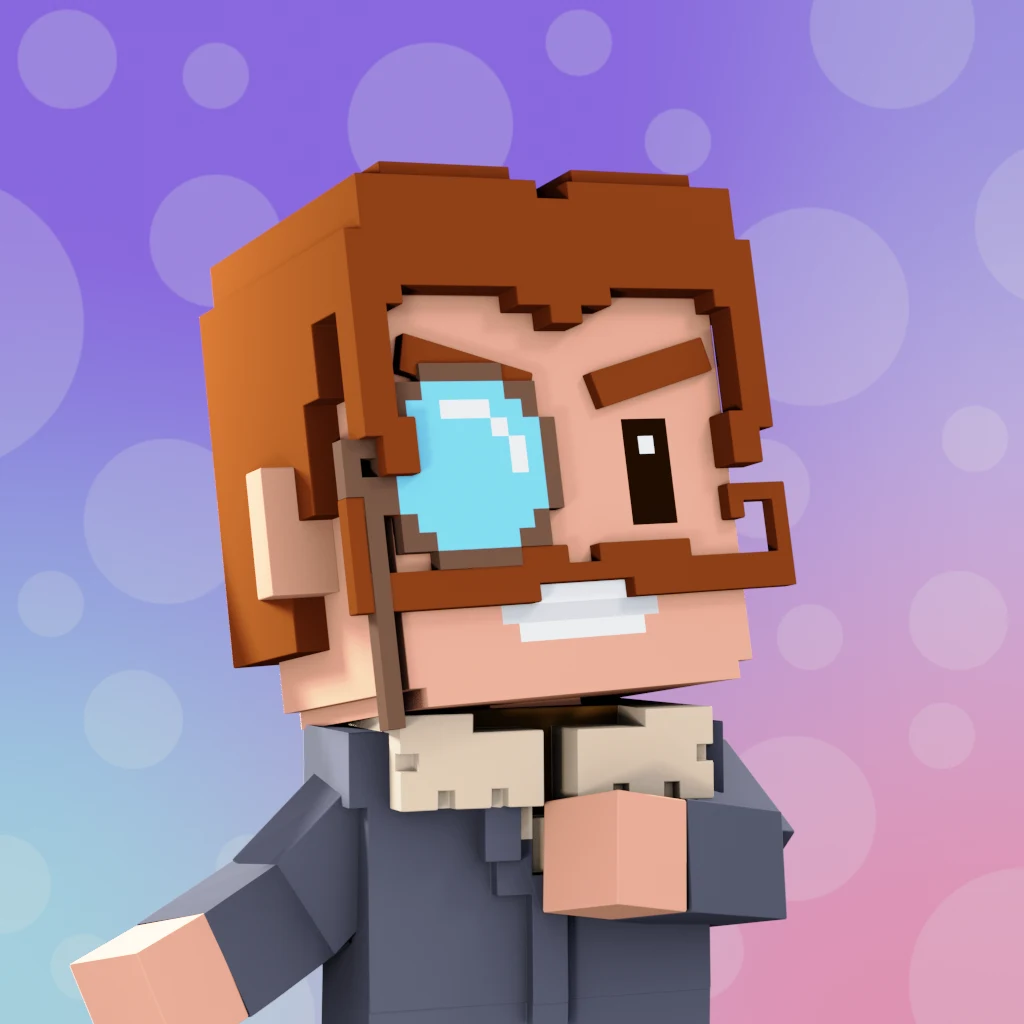 Pirate #4493 voxel render
