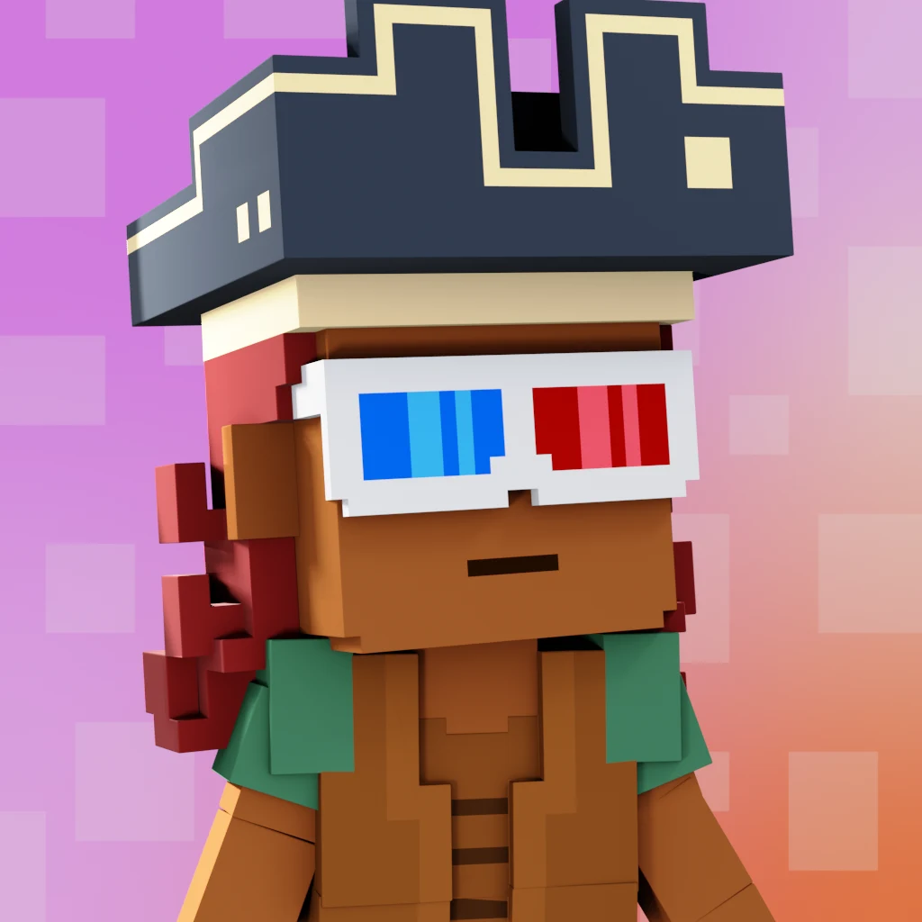 Pirate #4497 voxel render