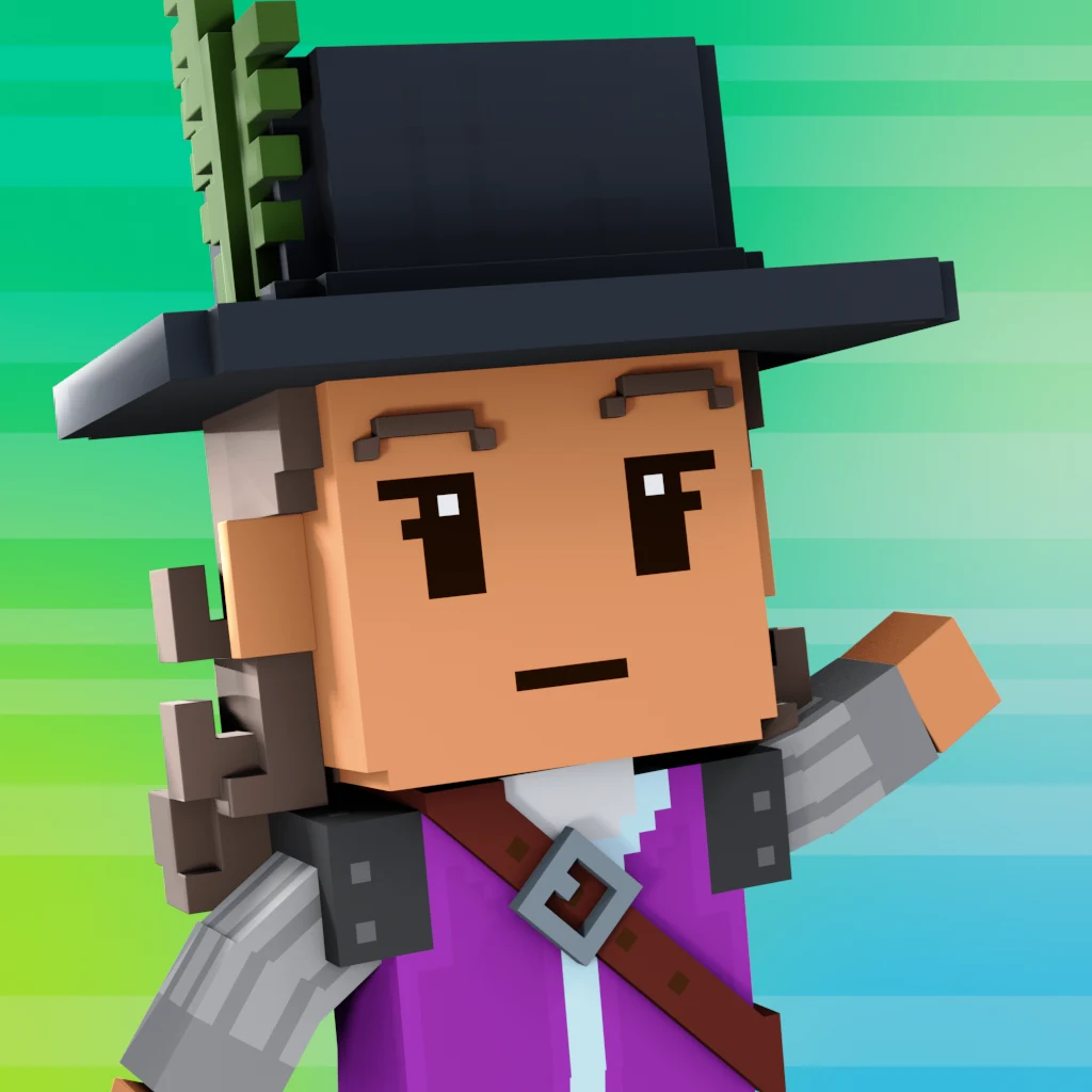 Pirate #4499 voxel render