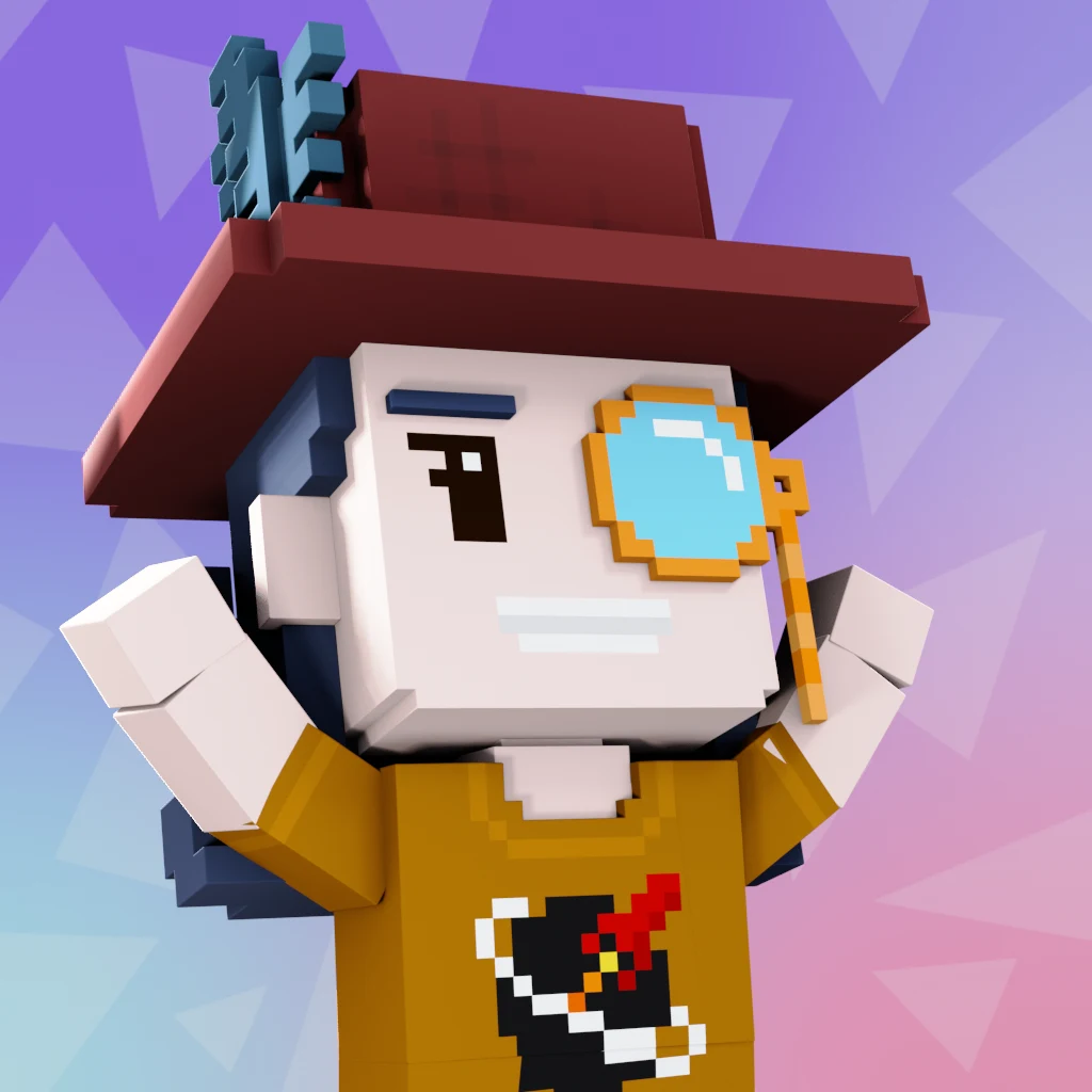 Pirate #45 voxel render