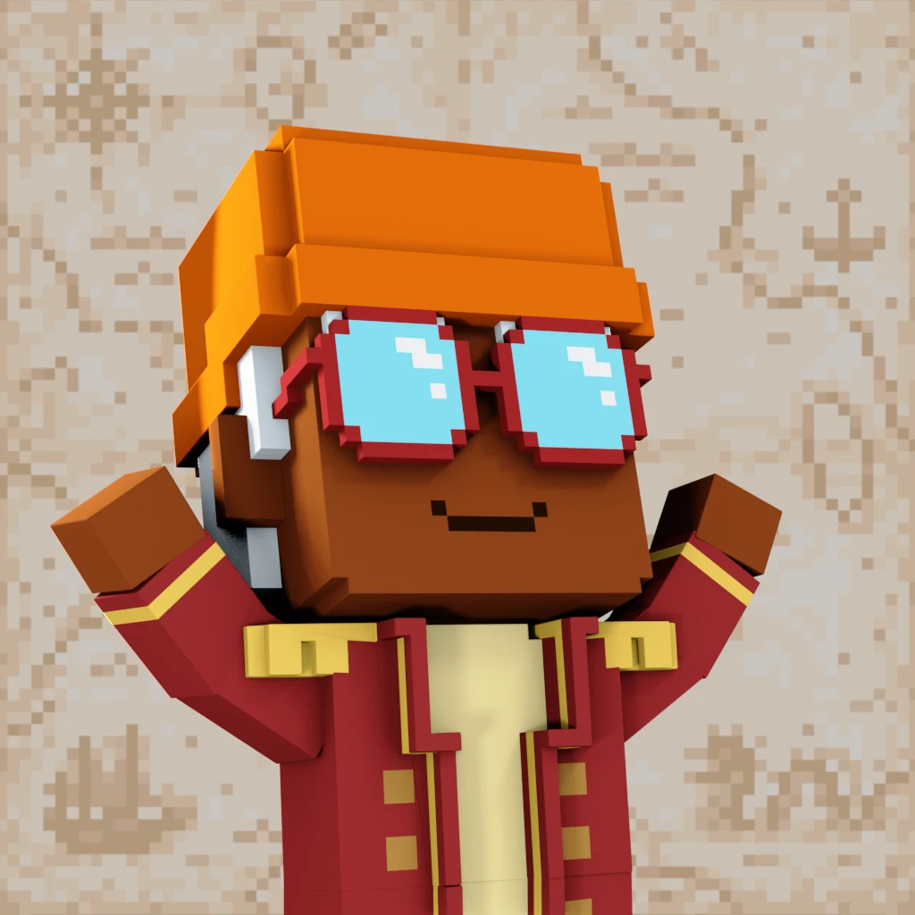 Pirate #450 voxel render