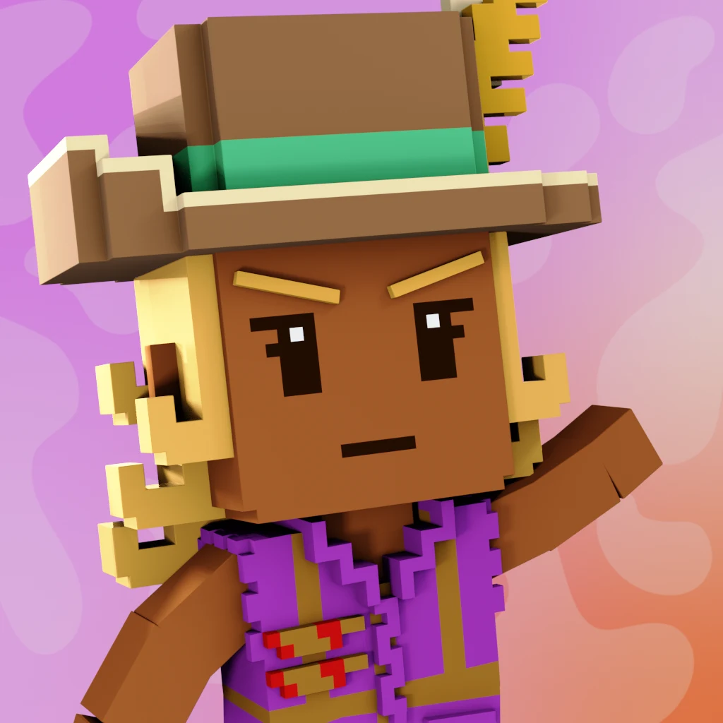 Pirate #4500 voxel render