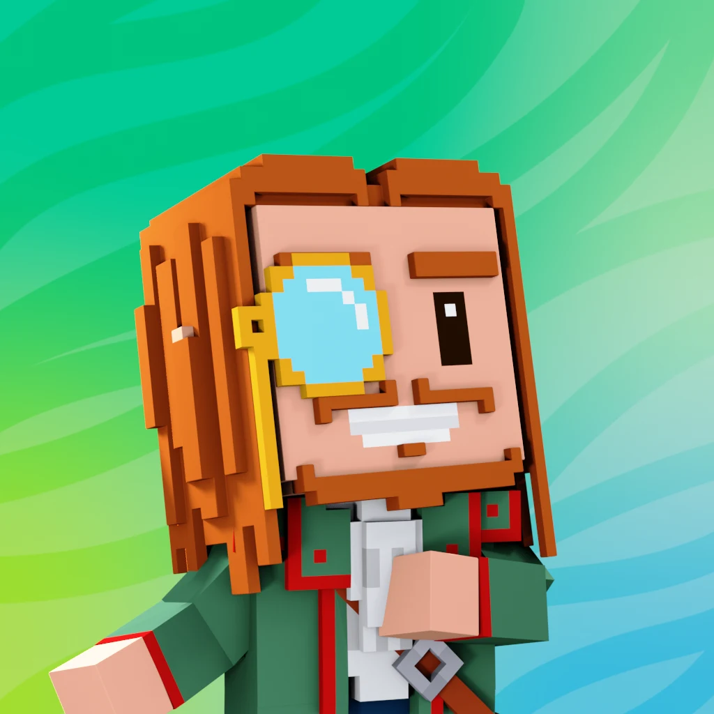 Pirate #4509 voxel render