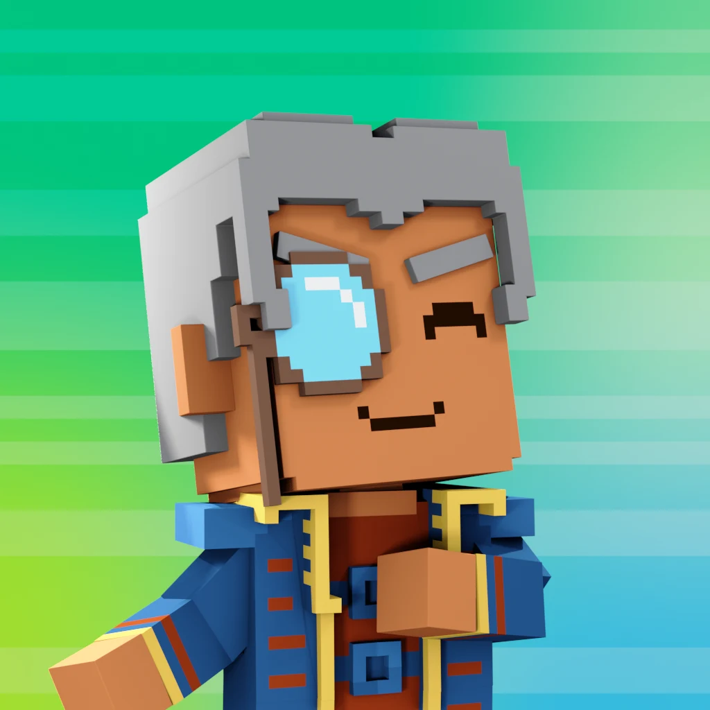Pirate #451 voxel render