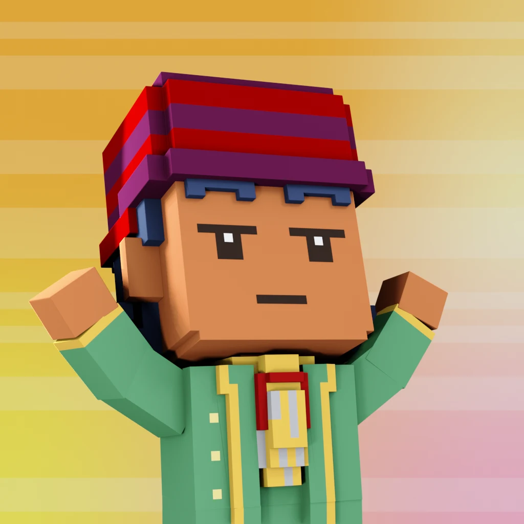 Pirate #4513 voxel render