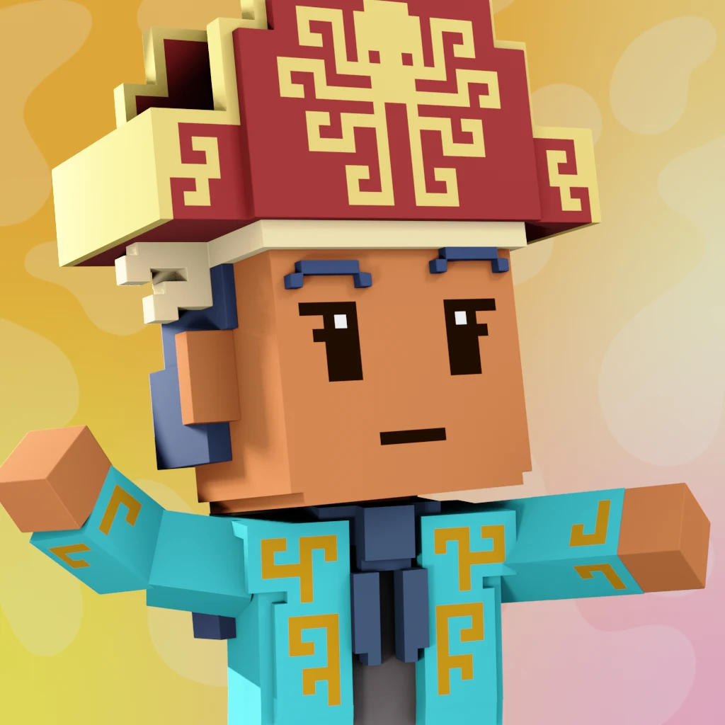 Pirate #4515 voxel render