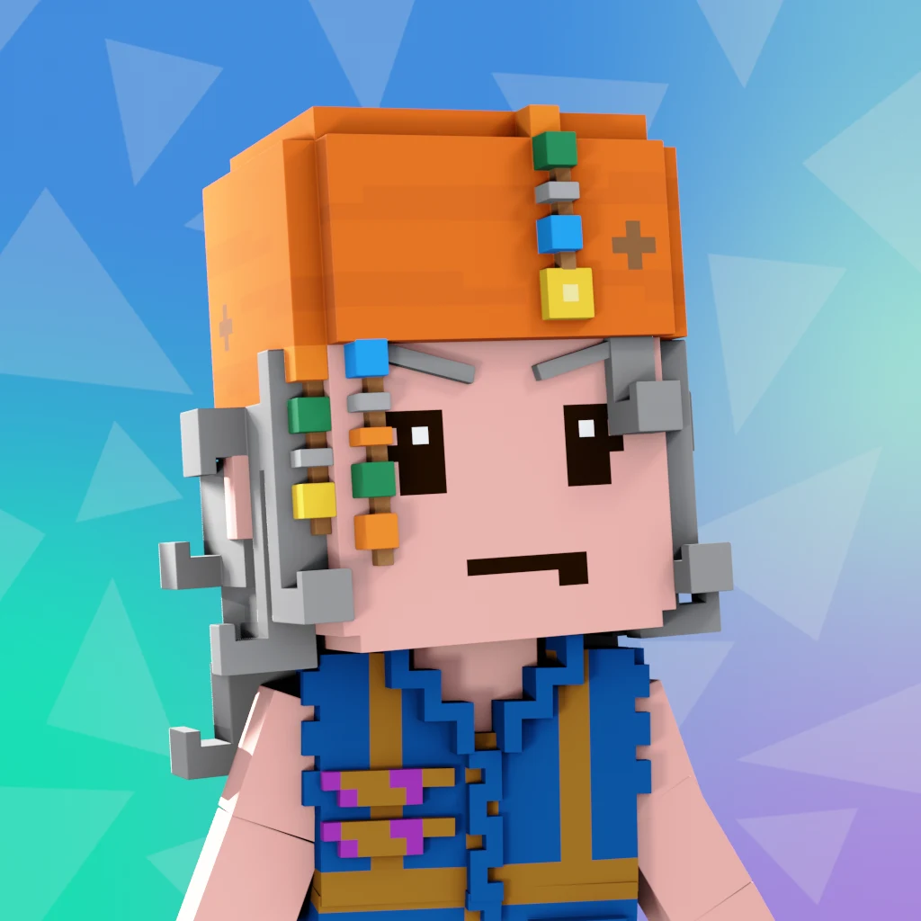 Pirate #4516 voxel render
