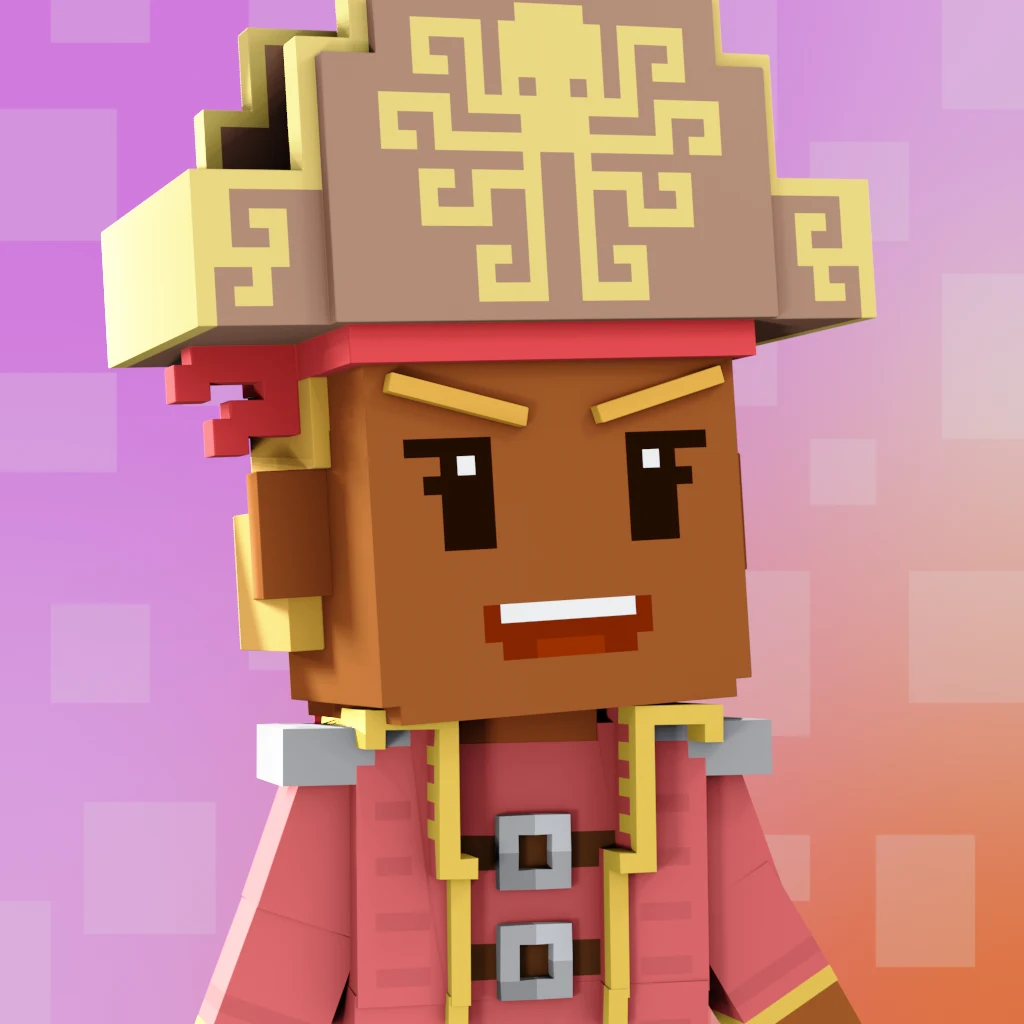 Pirate #4519 voxel render