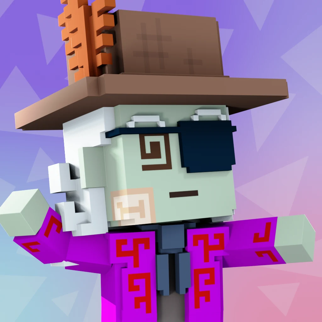 Pirate #4521 voxel render