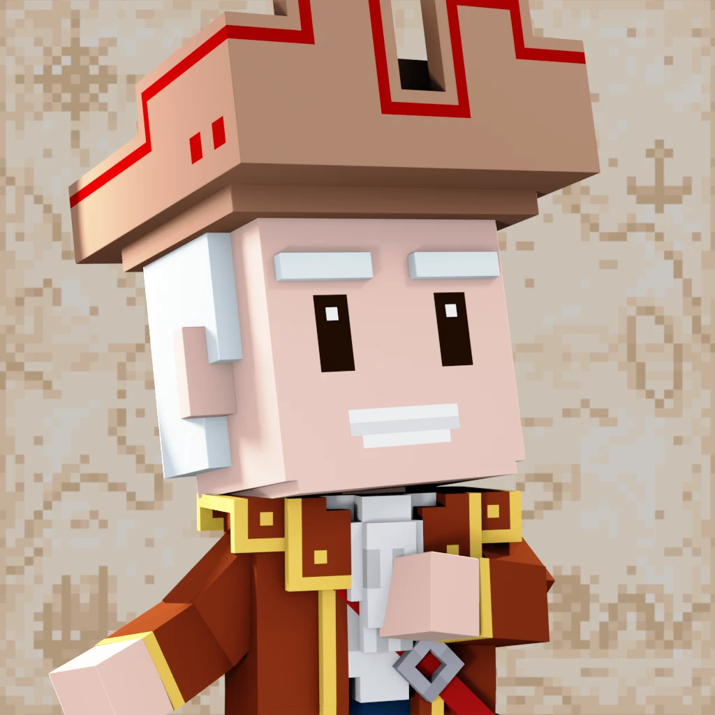 Pirate #4522 voxel render