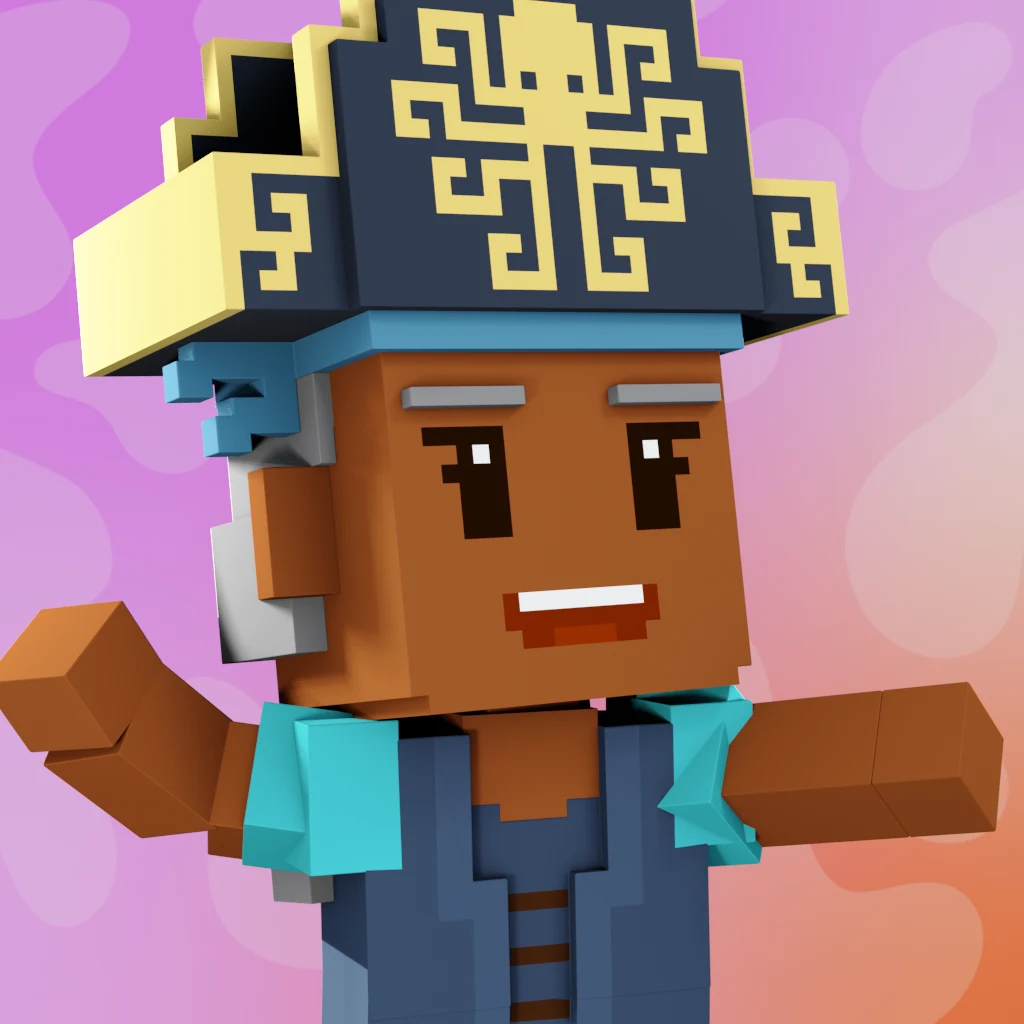 Pirate #4523 voxel render