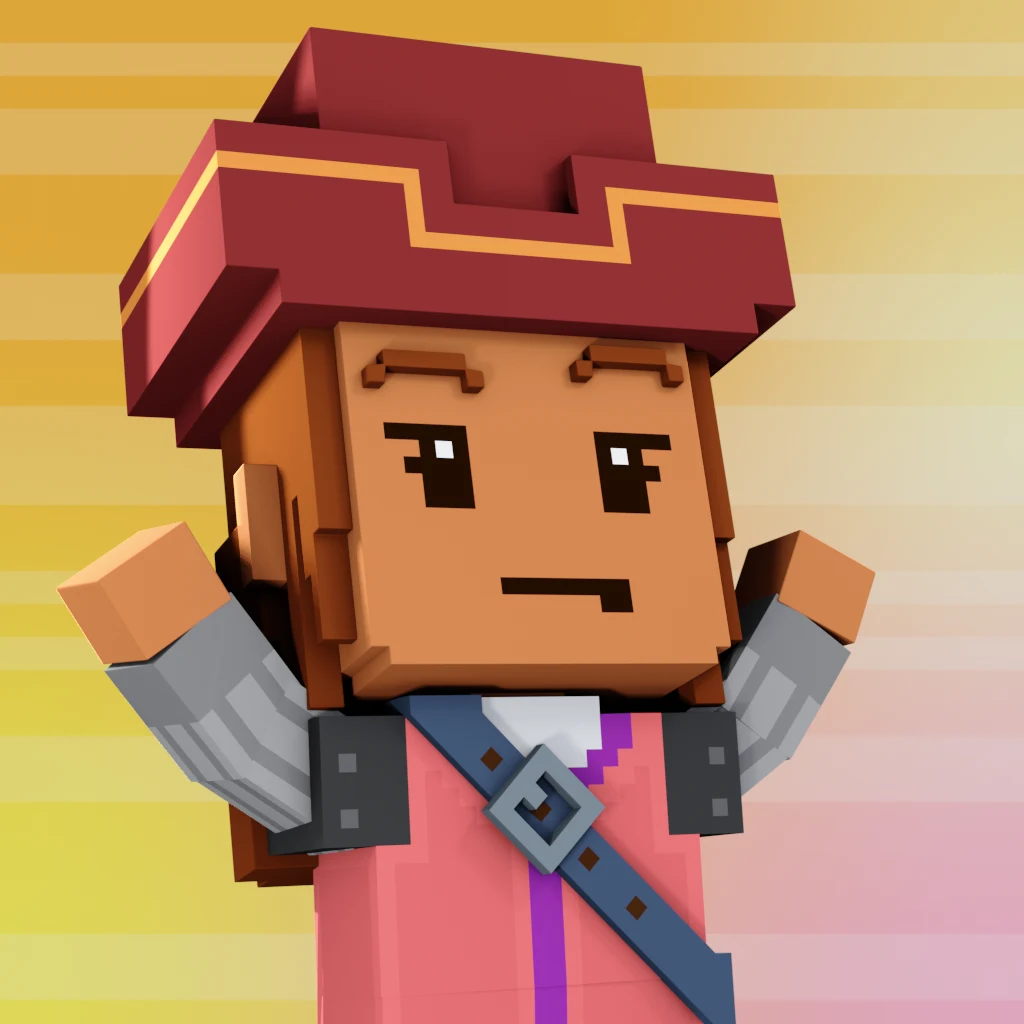 Pirate #4527 voxel render