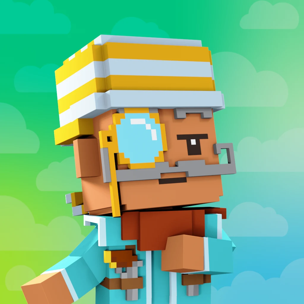 Pirate #4529 voxel render