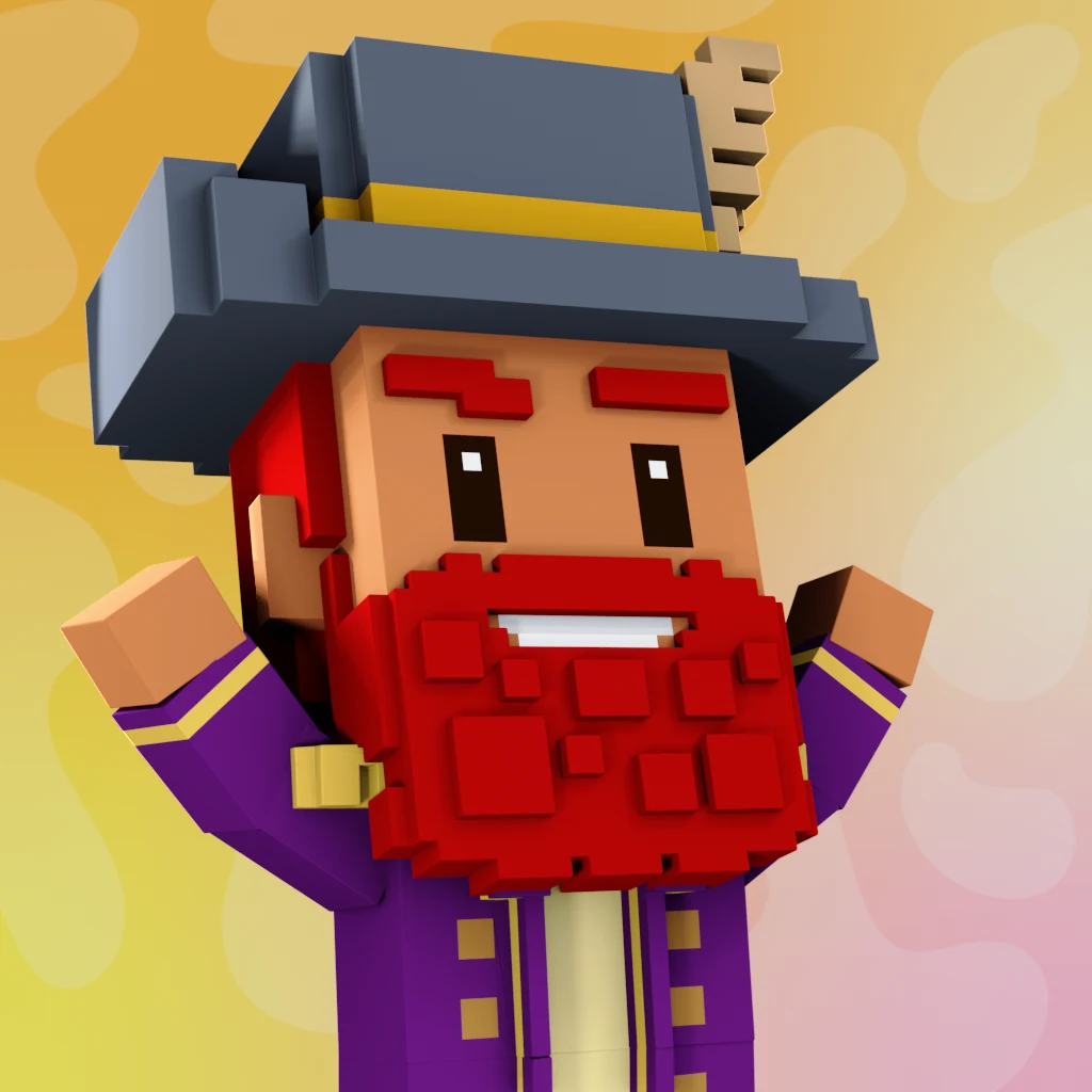 Pirate #4539 voxel render