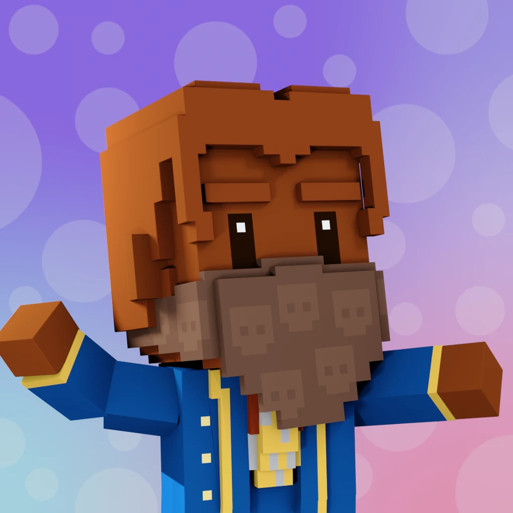 Pirate #4558 voxel render