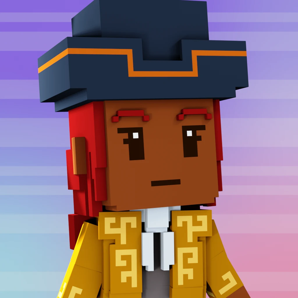 Pirate #4561 voxel render