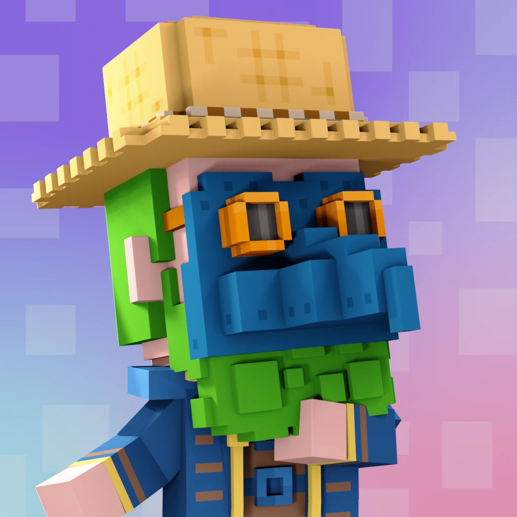 Pirate #4562 voxel render